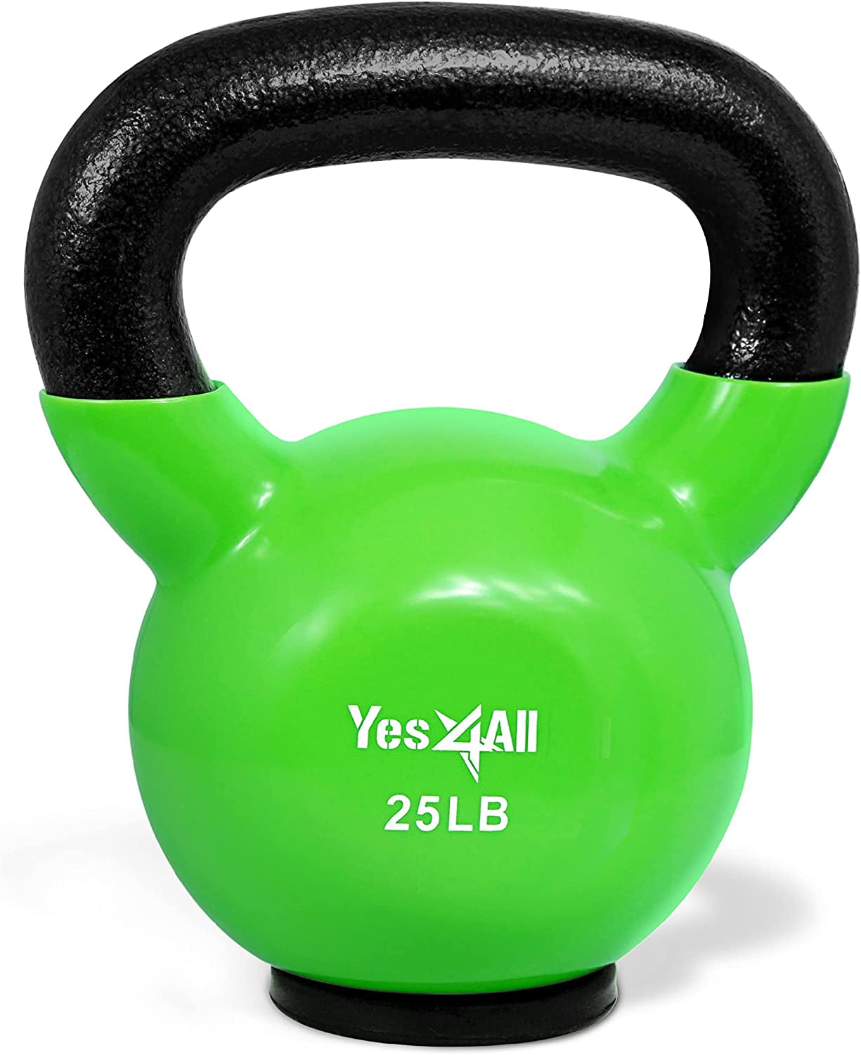 Kettlebells Rubber Base/Vinyl Coated Cast Iron Kettlebell - Exercise Fitness Weights for Home Gym, Strength Training