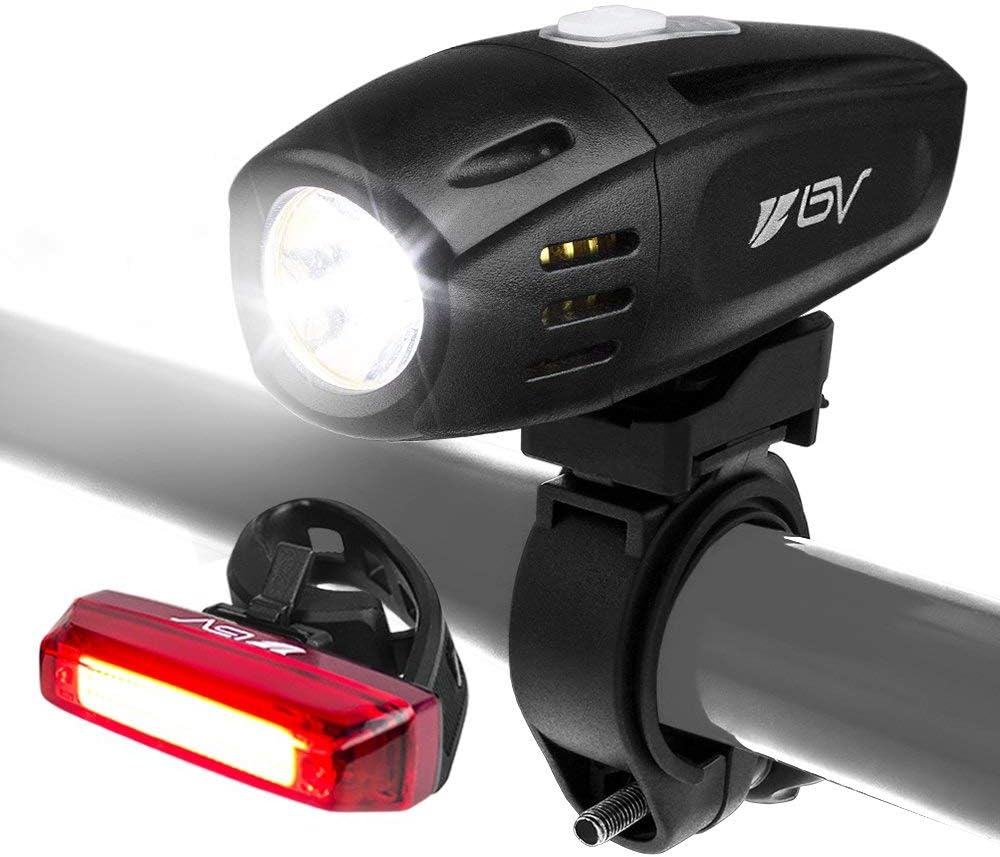 Bike Lights, Super Bright with 5 LED Bike Headlight & 3 LED Rear, Bike Lights for Night Riding with Quick-Release, Waterproof Bicycle Light Set, Bike Accessories, Bicycle Accessories, Flashlight