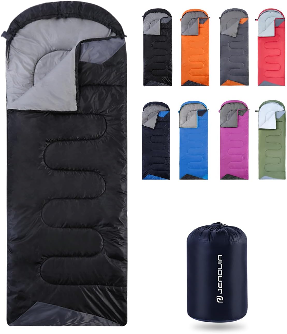 Sleeping Bags for Adults Backpacking Lightweight Waterproof- Cold Weather Sleeping Bag for Girls Boys Mens for Warm Camping Hiking Outdoor Travel Hunting with Compression Bags
