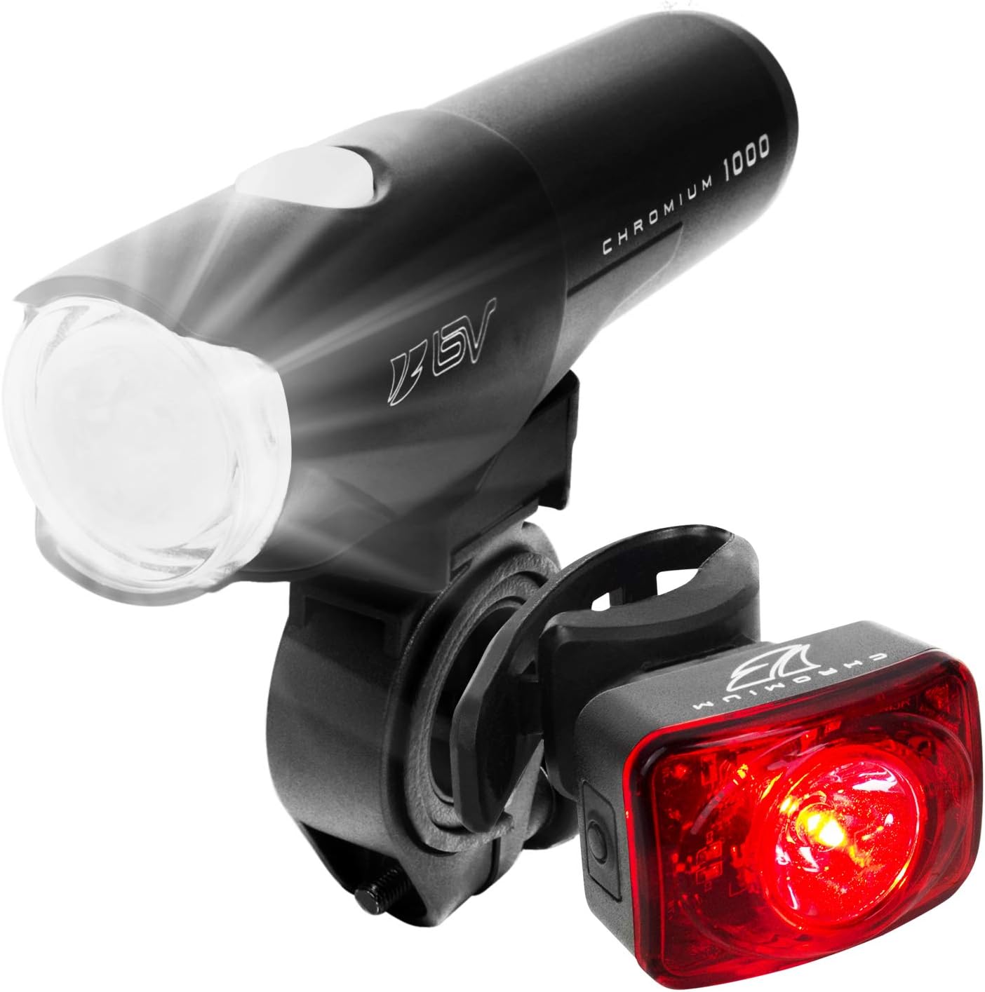 Bike Lights, Super Bright with 5 LED Bike Headlight & 3 LED Rear, Bike Lights for Night Riding with Quick-Release, Waterproof Bicycle Light Set, Bike Accessories, Bicycle Accessories, Flashlight