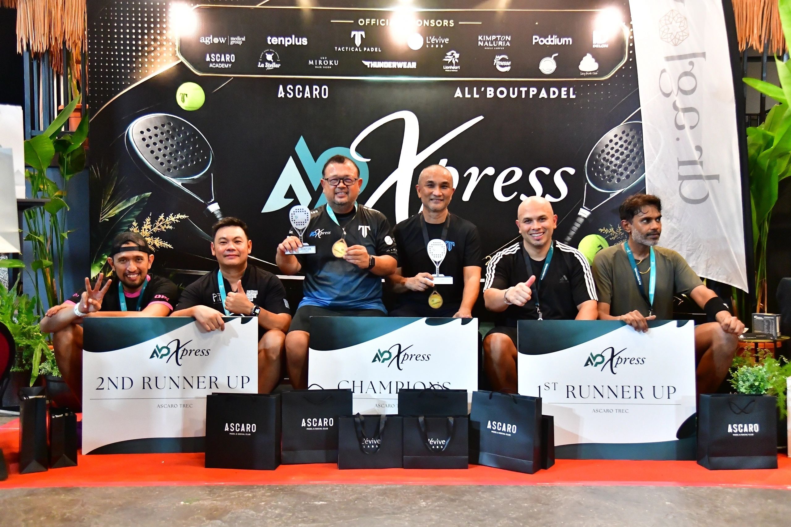 ABP Xpress Cup tournament podium
